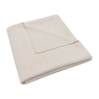 Jollein Cosy Knit Ledikantdeken - 100 x 150 cm - Ivory