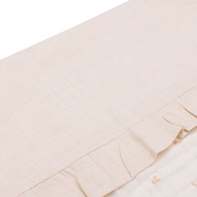 Jollein Ledikantlaken Ruffle Natural 120 x 150 cm Jollein Ledikantlaken Ruffle Natural 120 x 150 cm