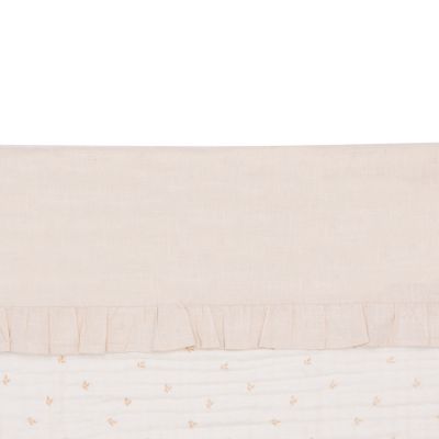 Jollein Ledikantlaken Ruffle Natural 120 x 150 cm Jollein Ledikantlaken Ruffle Natural 120 x 150 cm