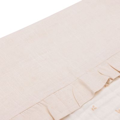 Jollein Wieglaken Ruffle Natural 75 x 100 cm Jollein Wieglaken Ruffle Natural 75 x 100 cm