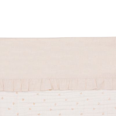 Jollein Wieglaken Ruffle Natural 75 x 100 cm Jollein Wieglaken Ruffle Natural 75 x 100 cm