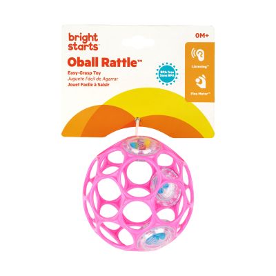 Oball Rammelaar - Easy-Grasp Toy - Pink Oball Rammelaar - Easy-Grasp Toy - Pink