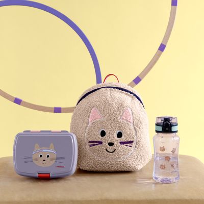 Lässig Kids Rugzak - Team Cat - Beige Lässig Kids Rugzak - Team Cat - Beige