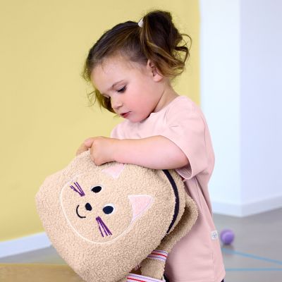 Lässig Kids Rugzak - Team Cat - Beige Lässig Kids Rugzak - Team Cat - Beige