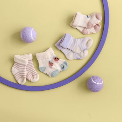 Lässig Badstof Sokken GOTS 3 pcs Cat – Maat 12‑14
