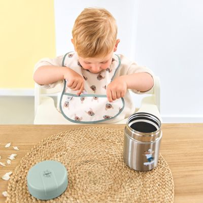 Lässig Tiny Team Dog Food Jar RVS - Groen