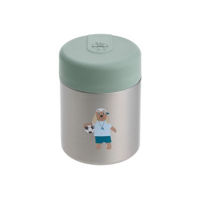 Lässig Tiny Team Dog Food Jar RVS - Groen
