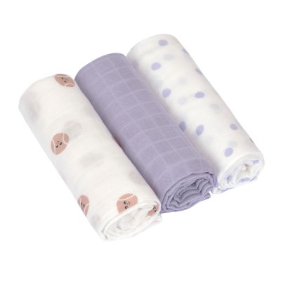 Lässig Tiny Team Omslagdoeken - 3 Stuks - 80 x 80 cm - Heavenly Soft