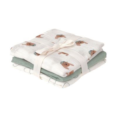 Lässig Swaddle & Burp Multidoek M GOTS Tiny Team Dog – 3 pcs 60 x 60 cm Lässig Swaddle & Burp Multidoek M GOTS Tiny Team Dog – 3 pcs 60 x 60 cm