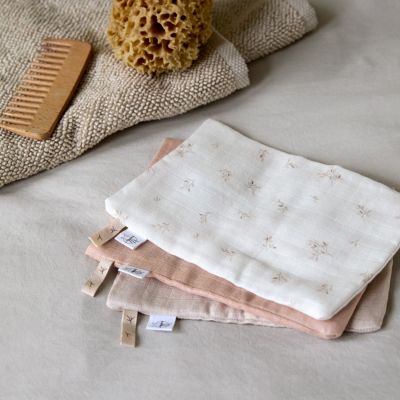 Lässig Miracle Of Nature Leaves Washandjes - 3 Stuks - Muslin Lässig Miracle Of Nature Leaves Washandjes - 3 Stuks - Muslin