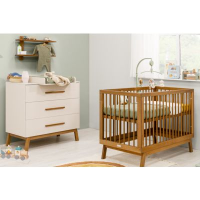 Bopita Ledikant 60 x 120 - Commode - Kaleo - Dune/Rose Wood