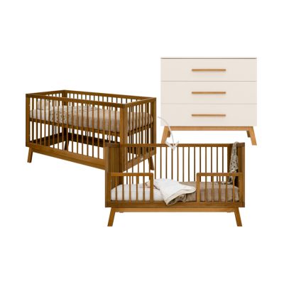 Bopita Ledikant 70 x 140 - Commode - Kaleo - Dune/Rose Wood Bopita Ledikant 70 x 140 - Commode - Kaleo - Dune/Rose Wood