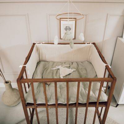 Koeka Boxkleed Faro - 75 x 95 cm - Warm White/Sage Koeka Boxkleed Faro - 75 x 95 cm - Warm White/Sage