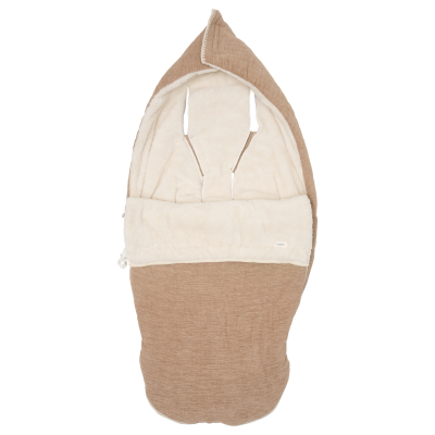 Koeka Rivoli Buggy Voetenzak - Teddy - Caffe