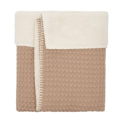 Koeka Ledikantdeken Wafel/Teddy Oslo Caffe 100 x 150 Koeka Ledikantdeken Wafel/Teddy Oslo Caffe 100 x 150