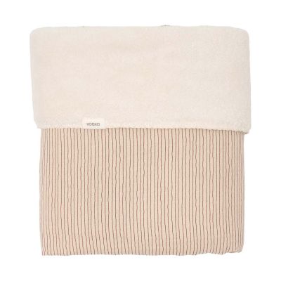 Koeka Whisper Waves Ledikantdeken - 100 x 150 cm - Teddy - Burgundy