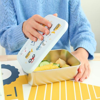 A Little Lovely Company RVS Lunch Box - Vehicles A Little Lovely Company RVS Lunch Box - Vehicles
