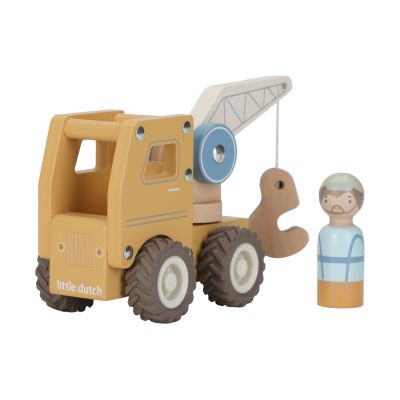 Little Dutch Kraanwagen Inclusief Pegdoll – Hout Little Dutch Kraanwagen Inclusief Pegdoll – Hout