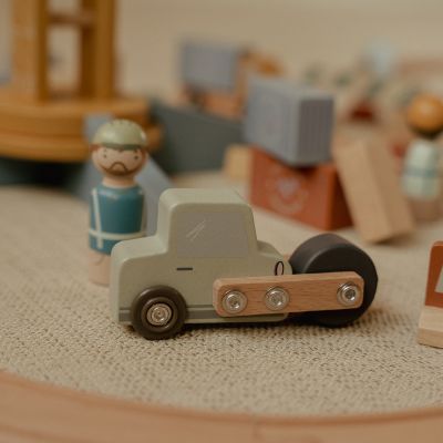 Little Dutch Kraan Set Met Treinbaan Little Dutch Kraan Set Met Treinbaan