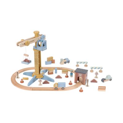 Little Dutch Kraan Set Met Treinbaan Little Dutch Kraan Set Met Treinbaan