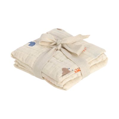 Lässig Swaddle M - 2 Stuks - 60 x 60 cm - Blossom Nature Lässig Swaddle M - 2 Stuks - 60 x 60 cm - Blossom Nature