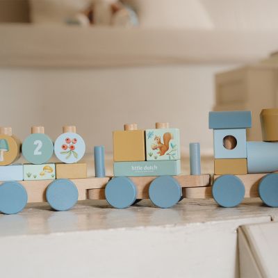 Little Dutch Blokkentrein Forest Friends FSC Little Dutch Blokkentrein Forest Friends FSC