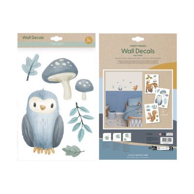 Little Dutch Muurstickers - Forest Friends - 3 Vellen Little Dutch Muurstickers - Forest Friends - 3 Vellen