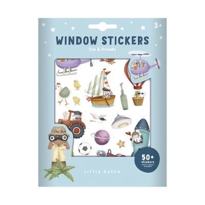 Little Dutch Raamstickers Jim & Friends