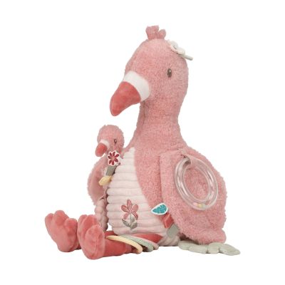 Little Dutch Safari Friends Activiteitenknuffel Flamingo