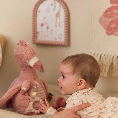 Little Dutch Safari Friends Activiteitenknuffel Flamingo