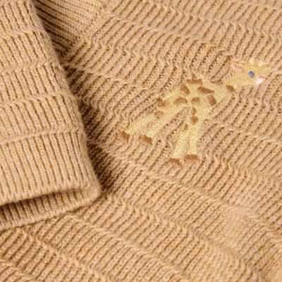 Little Dutch Safari Friends Gebreid Vestje Overslag - Maat 50 - Soft Tan Little Dutch Safari Friends Gebreid Vestje Overslag - Maat 50 - Soft Tan