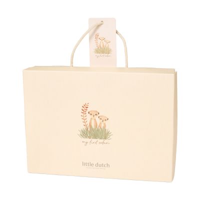 Little Dutch Safari Friends Kraamcadeau Kledingset - Maat 50/56 - Beige Little Dutch Safari Friends Kraamcadeau Kledingset - Maat 50/56 - Beige