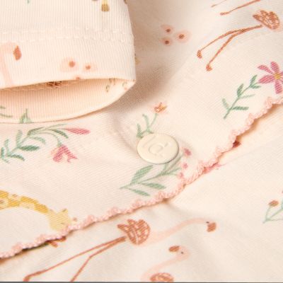 Little Dutch Safari Friends Pyjama Een-Delig - Maat 50/56 - Pastel Rose Little Dutch Safari Friends Pyjama Een-Delig - Maat 50/56 - Pastel Rose