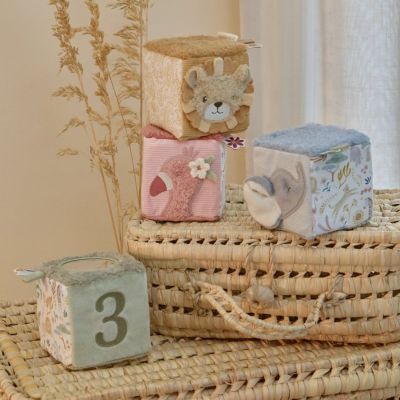 Little Dutch Safari Friends Zachte Blokkenset Little Dutch Safari Friends Zachte Blokkenset