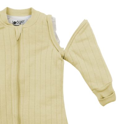 Lodger Hopper Slaapzak Met Mouwen - Solid - Maat 68/80 - Cream