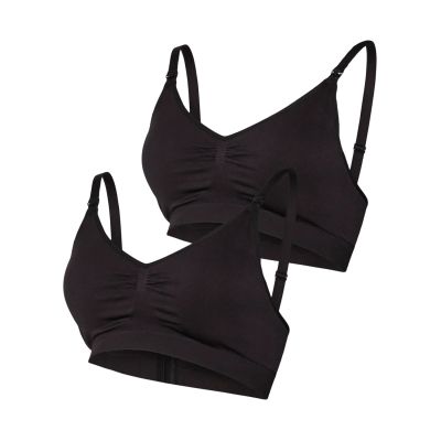 MAMA.LICIOUS Voedingsbeha - Ilja Feed Me Bra 2-Pack - Zwart - Maat S/M
