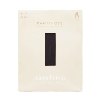 MAMA.LICIOUS Zwangerschapspanty - Sabine - 50 Denier - 2-Pack - Maat S/M - Zwart MAMA.LICIOUS Zwangerschapspanty - Sabine - 50 Denier - 2-Pack - Maat S/M - Zwart