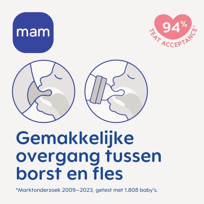 MAM Feel Good Babyfles - 260 ml - Glas - Uni MAM Feel Good Babyfles - 260 ml - Glas - Uni