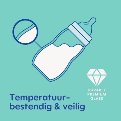MAM Feel Good Babyfles - 260 ml - Glas - Uni MAM Feel Good Babyfles - 260 ml - Glas - Uni
