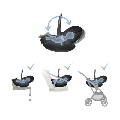 Maxi-Cosi Pebble 360 Pro2 Autostoel - Twillic Black Maxi-Cosi Pebble 360 Pro2 Autostoel - Twillic Black