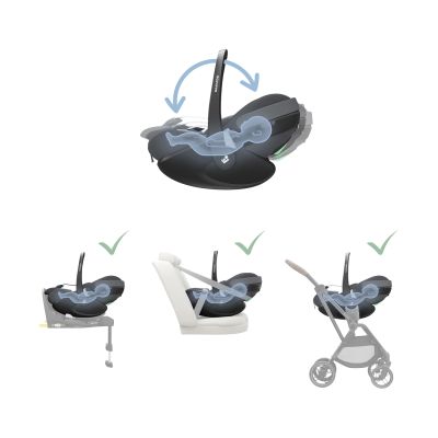 Maxi-Cosi Pebble 360 Pro2 Autostoel - Twillic Graphite Maxi-Cosi Pebble 360 Pro2 Autostoel - Twillic Graphite