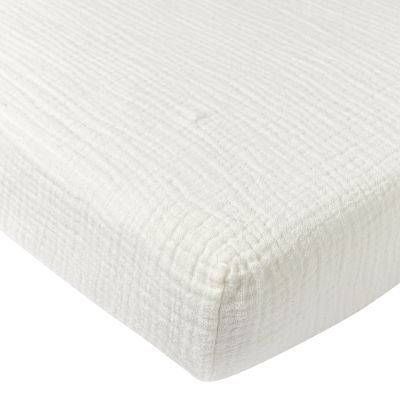 Meyco Baby Hydrofiel Hoeslaken Juniorbed - Uni - Offwhite - 70x140 cm Meyco Baby Hydrofiel Hoeslaken Juniorbed - Uni - Offwhite - 70x140 cm