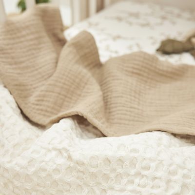 Meyco Wiegdeken Waffle Cotton Nature 75 x 100 cm