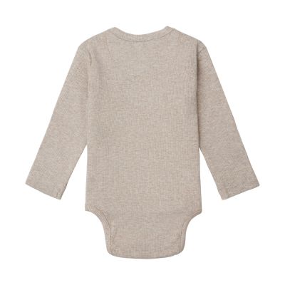 Noppies Romper Rib Nino Taupe Melange 44