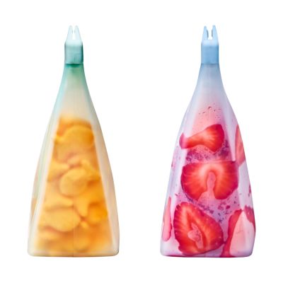 OXO Tot Bewaarzakken - 2 Pack - Silicone - Opal & Dusk