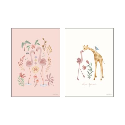 Little Dutch Safari Friends Poster - A3