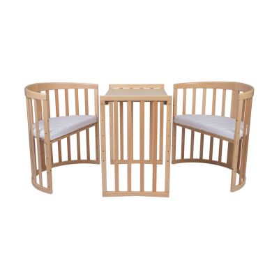 Waldin Oval Combibed 7‑in‑1 - Natural inclusief matras