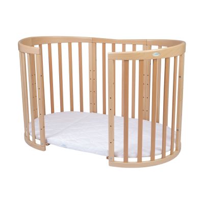 Waldin Oval Combibed 7‑in‑1 - Natural inclusief matras