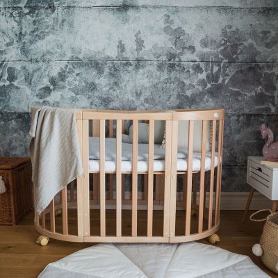 Waldin Oval Combibed 7‑in‑1 - Natural inclusief matras