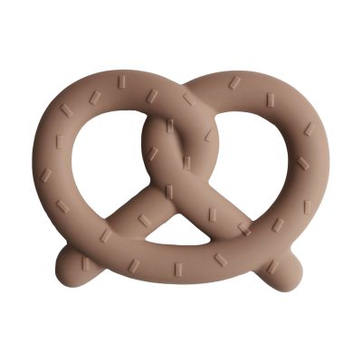 Mushie Pretzel Bijtring - Natural